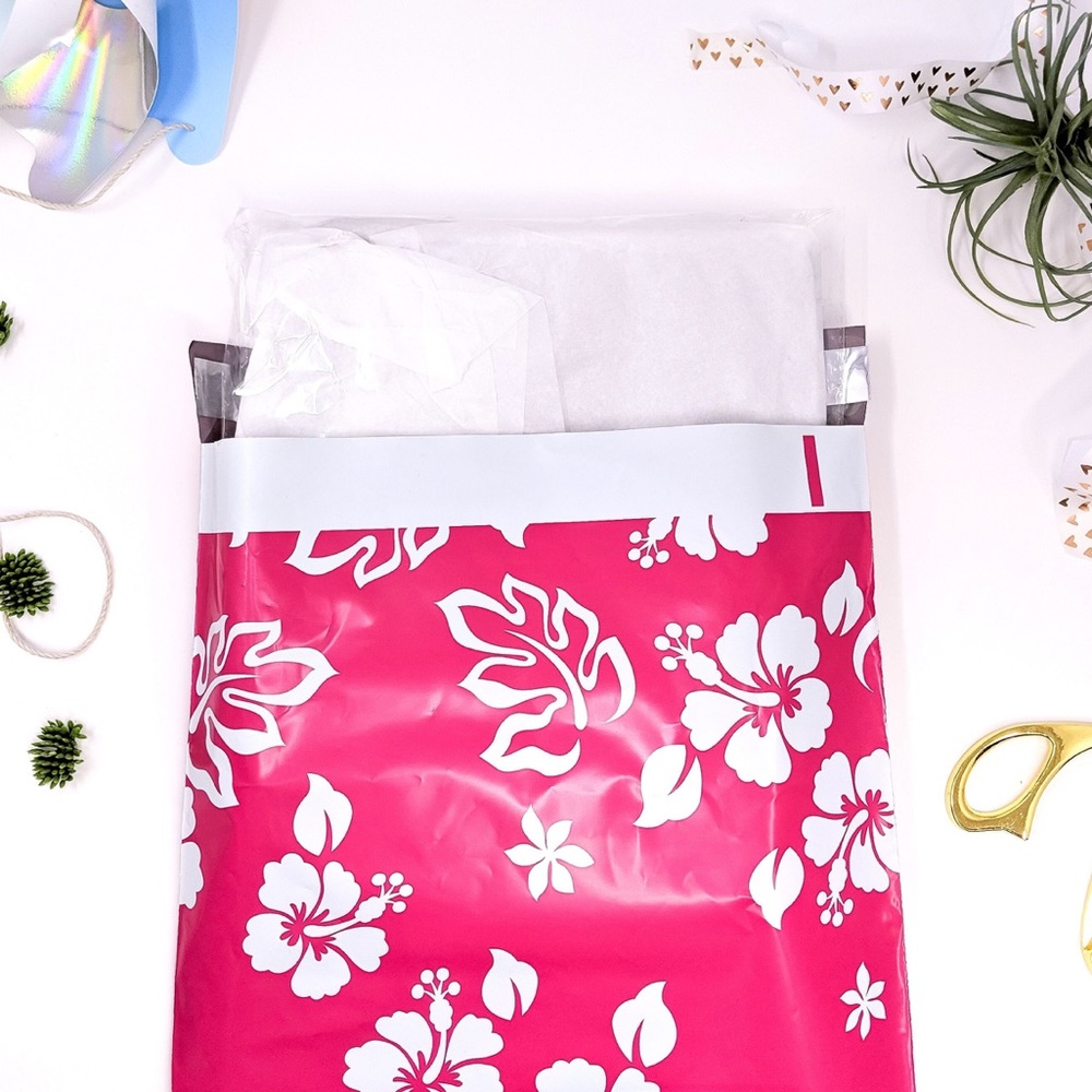 50 10X13 Pink Hawaiian Mailers LABOR DAY BLOWOUT - Picture 4 of 7